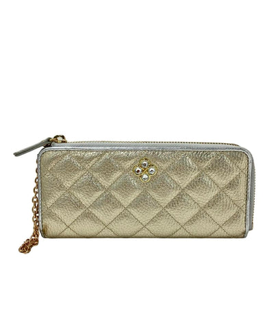 美品 マリクレール L字ファスナー二つ折り長財布 レディース marie claire