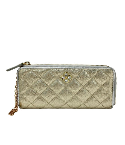 美品 マリクレール L字ファスナー二つ折り長財布 レディース marie claire