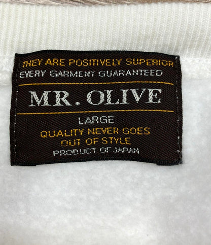 ミスターオリーブ 長袖スウェット 裏起毛 ダメージ加工 メンズ SIZE LARGE (L) MR.OLIVE