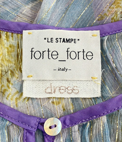 美品 フォルテ フォルテ 長袖ワンピース ペチコート付き レディース SIZE 0 (XS) forte forte