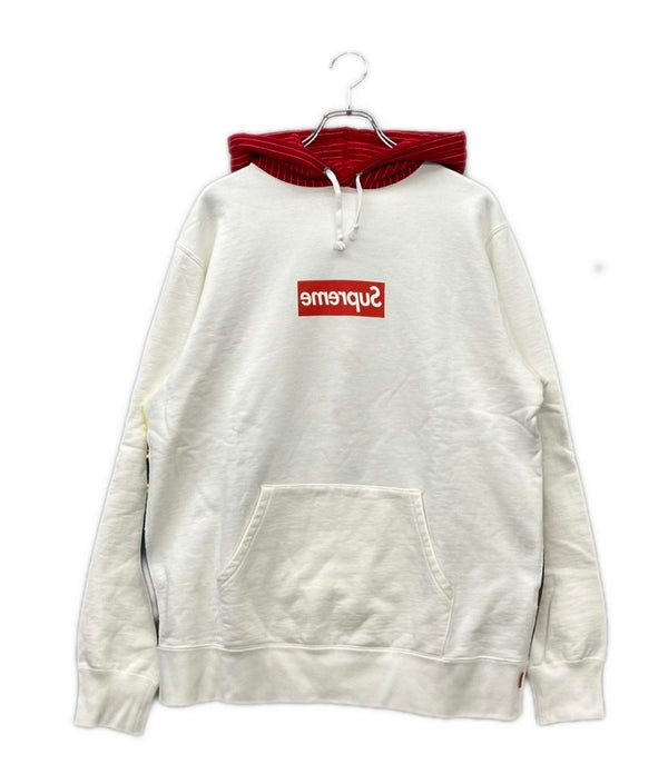 Supreme COMME des GARCONS SHIRT ボックスロゴ パーカー メンズ SIZE L シュプリーム コムデギャルソンシャツ