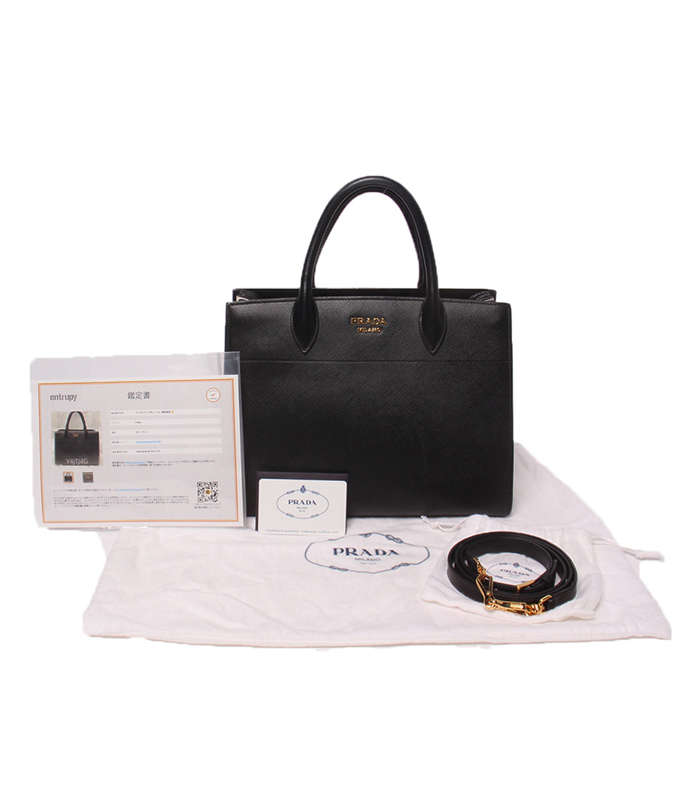 PRADA 2wayハンドバッグ ショルダーバッグ 斜め掛け ビブリオテーク サフィアーノ 1BA049 レディース プラダ