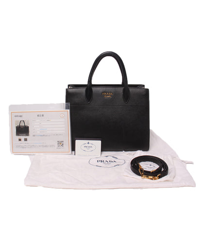 PRADA 2wayハンドバッグ ショルダーバッグ 斜め掛け ビブリオテーク サフィアーノ 1BA049 レディース プラダ