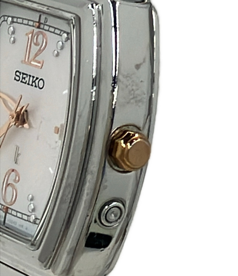 SEIKO 腕時計 ルキア lK ソーラー ピンク 1B22-0BE0 レディース セイコー