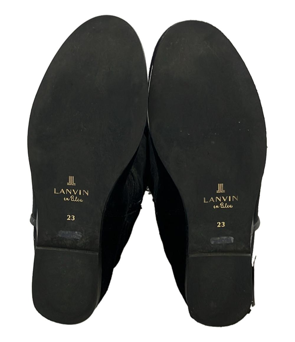 LANVIN en Bleu インヒールロングブーツ スエード レディース SIZE 23.0 (M) ランバンオンブルー