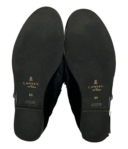 LANVIN en Bleu インヒールロングブーツ スエード レディース SIZE 23.0 (M) ランバンオンブルー