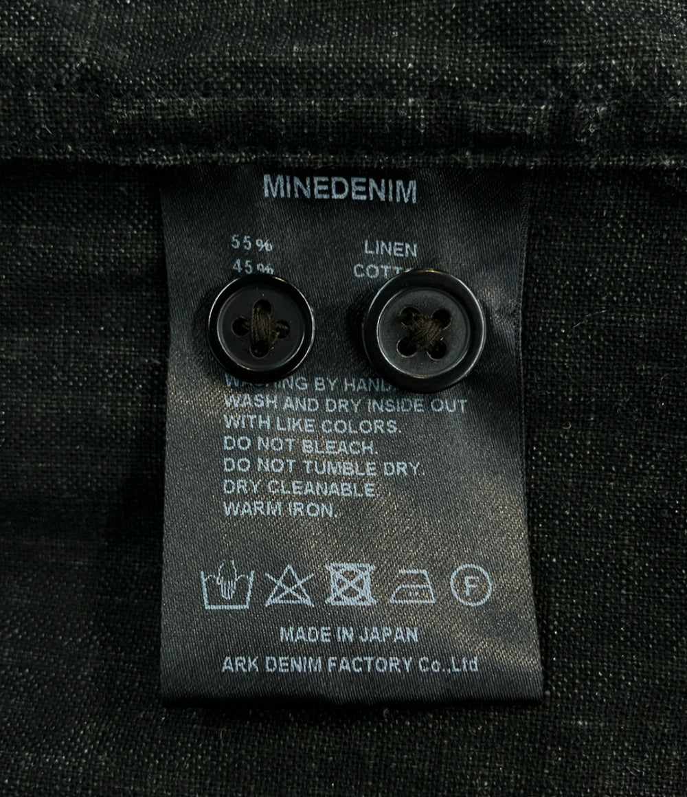 MINEDENIM 長袖シャツ バンドカラー メンズ SIZE 2 (L) マインデニム