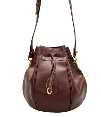 カルティエ ショルダーバッグ 斜め掛け 巾着ショルダー マストドゥカルティエ レディース Cartier