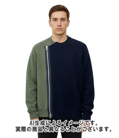 Sacai スウェットシャツ ニット 24aw ドッキング 24-03459M メンズ SIZE 1 (S) サカイ