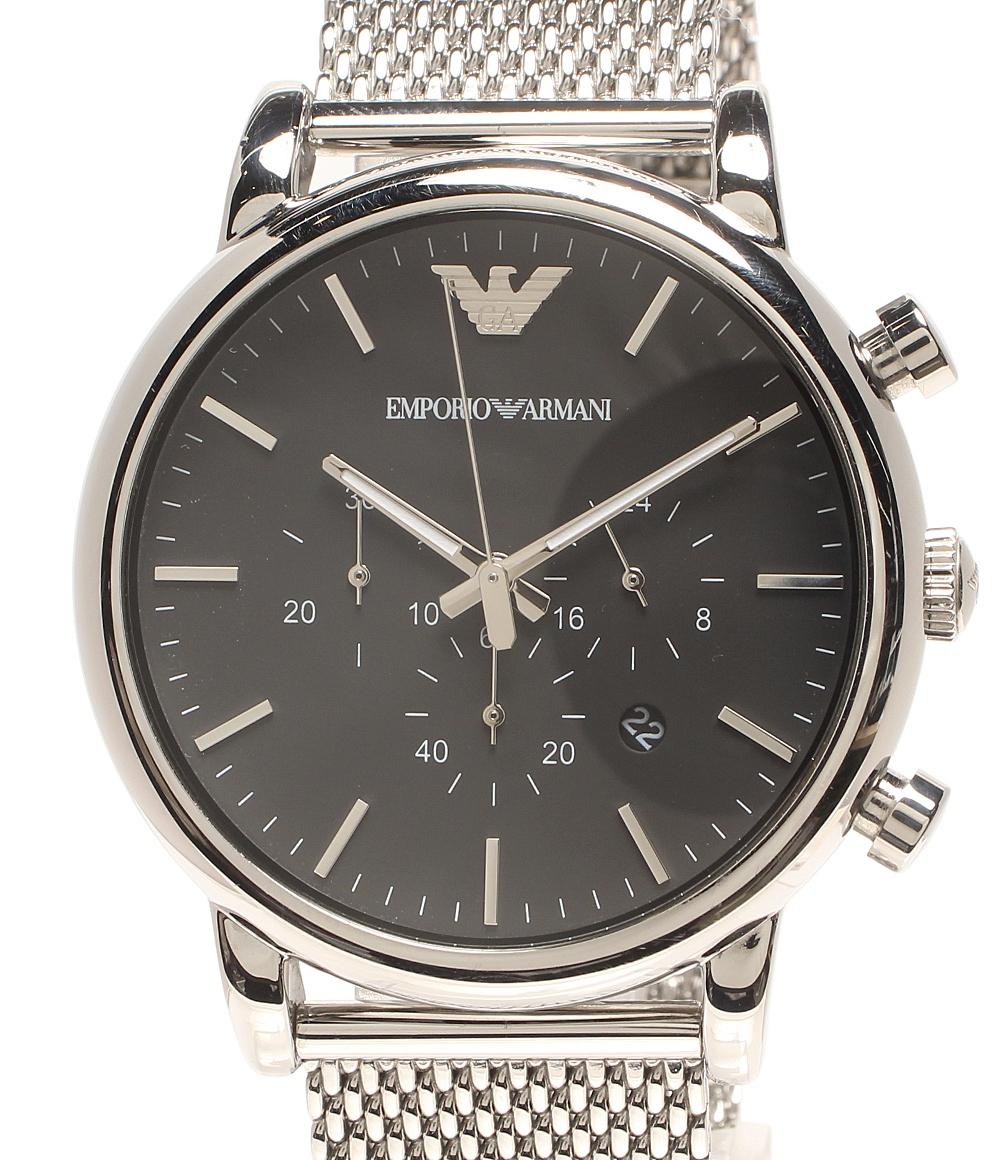 Emporio Armani 腕時計 クオーツ ブラック AR-1808 メンズ エンポリオ・アルマーニ