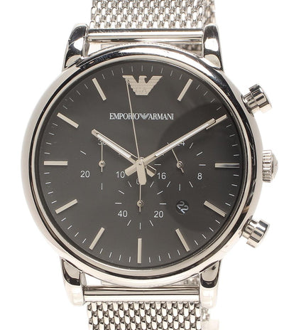 Emporio Armani 腕時計 クオーツ ブラック AR-1808 メンズ エンポリオ・アルマーニ