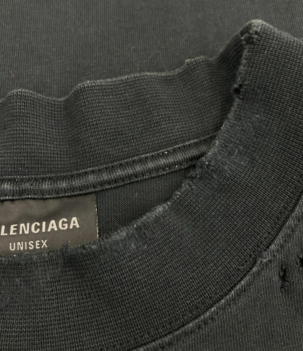 BALENCIAGA 半袖Tシャツ Tape Type T-Shirt ダメージ加工 23SS メンズ レディース SIZE S バレンシアガ