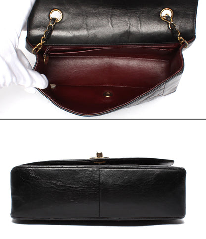 CHANEL チェーンショルダーバッグ ゴールド金具 マトラッセ 2番台 シングルチェーン シングルフラップ ダイアナ25 A01165 レディース シャネル