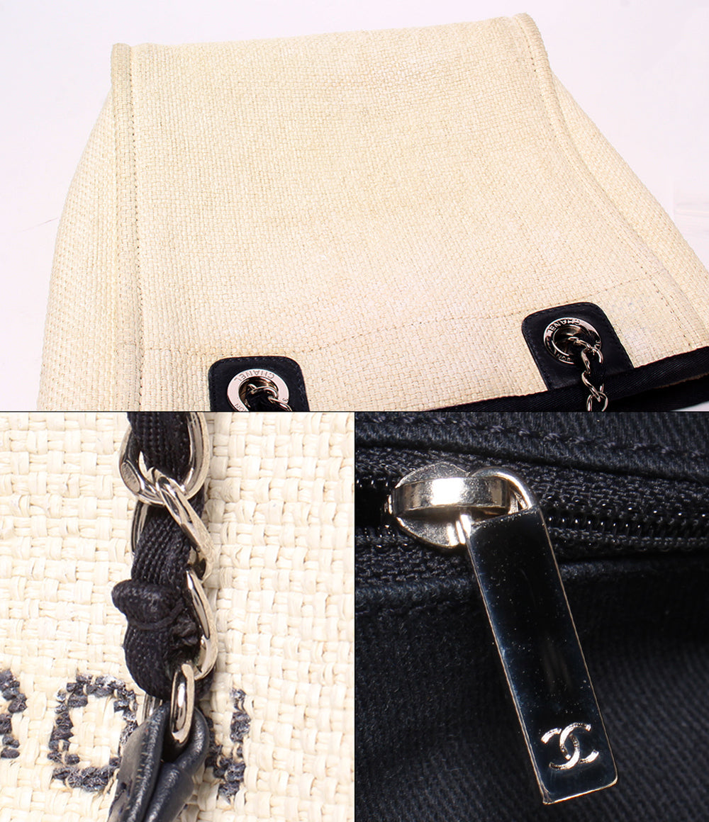 CHANEL トートバッグ チェーントートバッグ ショルダーバッグ 肩掛け シルバー金具 23番台 ドーヴィル PM レディース シャネル