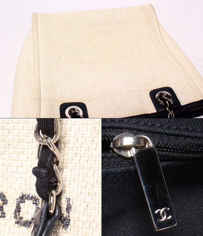 CHANEL トートバッグ チェーントートバッグ ショルダーバッグ 肩掛け シルバー金具 23番台 ドーヴィル PM レディース シャネル