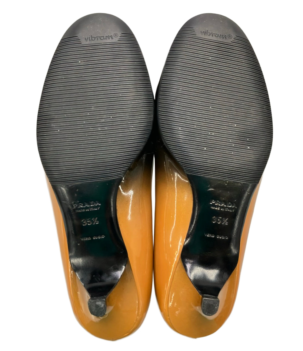 PRADA ラウンドトゥエナメルパンプス 9218 レディース SIZE 35 1/2 プラダ