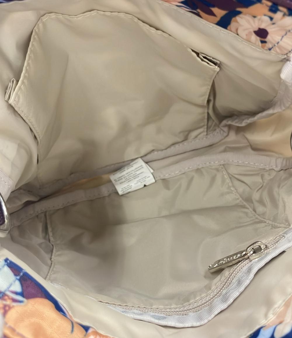 美品 LeSportsac 2way ハンドバッグ ショルダーバッグ 斜め掛け 花柄