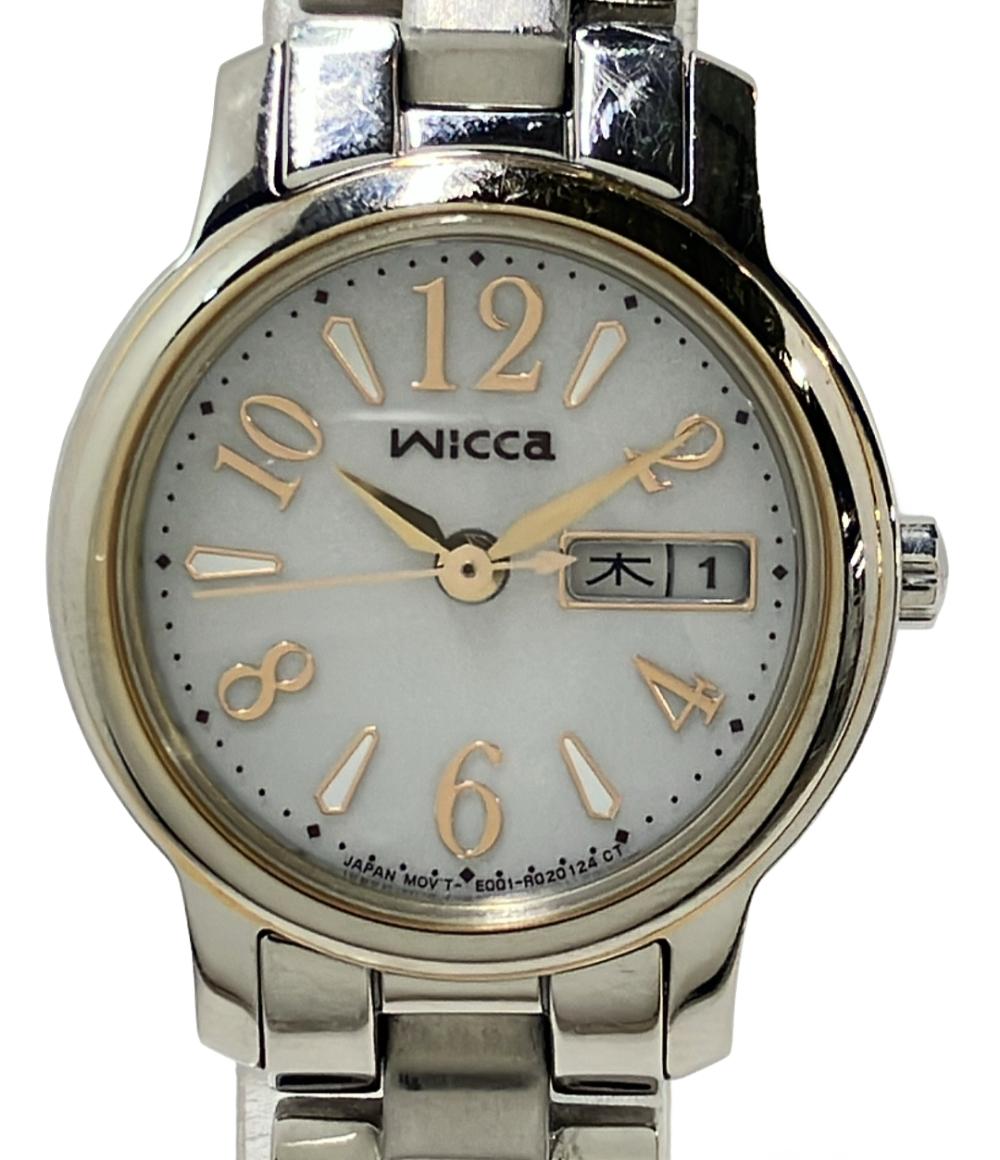 シチズン 腕時計 wicca ウィッカ ソーラー シルバー E001-R006703 レディース CITIZEN