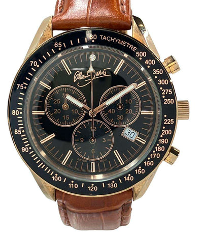 Alain Divert 腕時計 クオーツ ブラック メンズ アラン・ダイバート