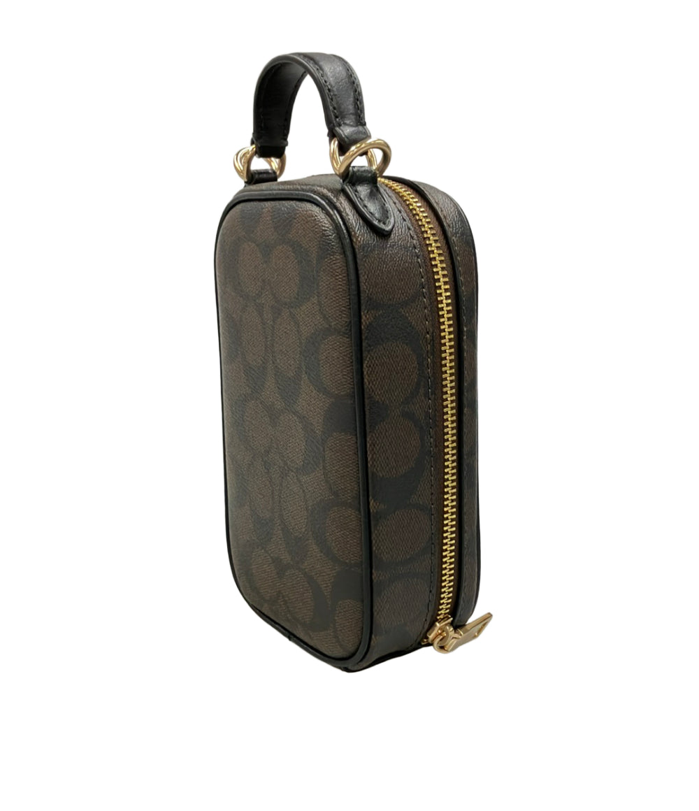 美品 COACH ショルダーバッグ 斜め掛け スマホショルダー シグネチャー レディース コーチ