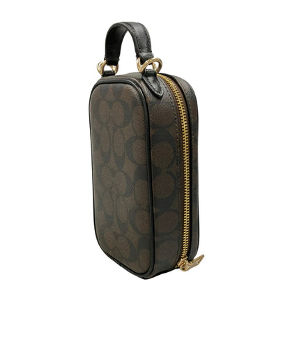 美品 COACH ショルダーバッグ 斜め掛け スマホショルダー シグネチャー レディース コーチ