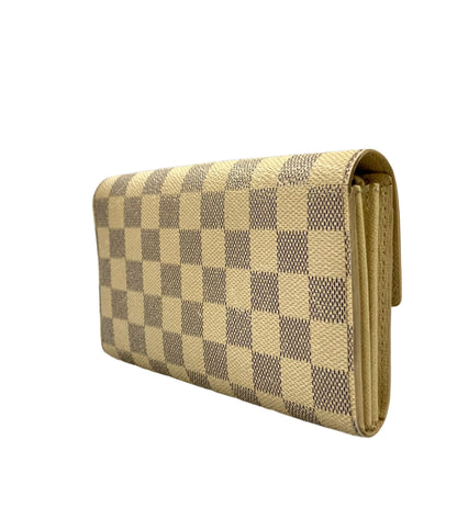 LOUIS VUITTON 長財布 ポルトフォイユ サラ ダミエ アズール N61735 レディース メンズ ルイ・ヴィトン