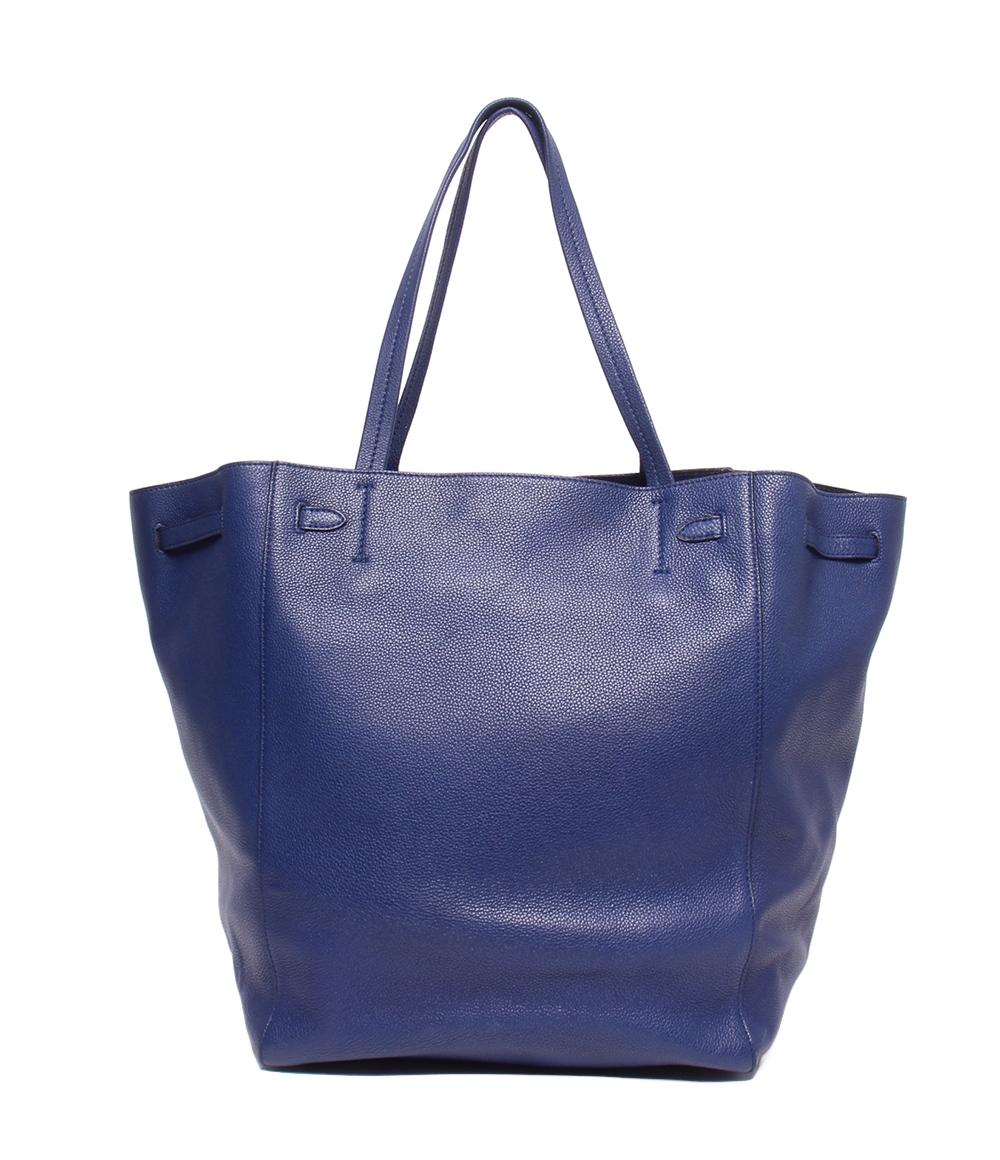 【美品】セリーヌ カバファントム トートバッグ レザー A4可 肩掛 青系 CELINE トートバッグ ショルダーバッグ 肩掛け カバファントム