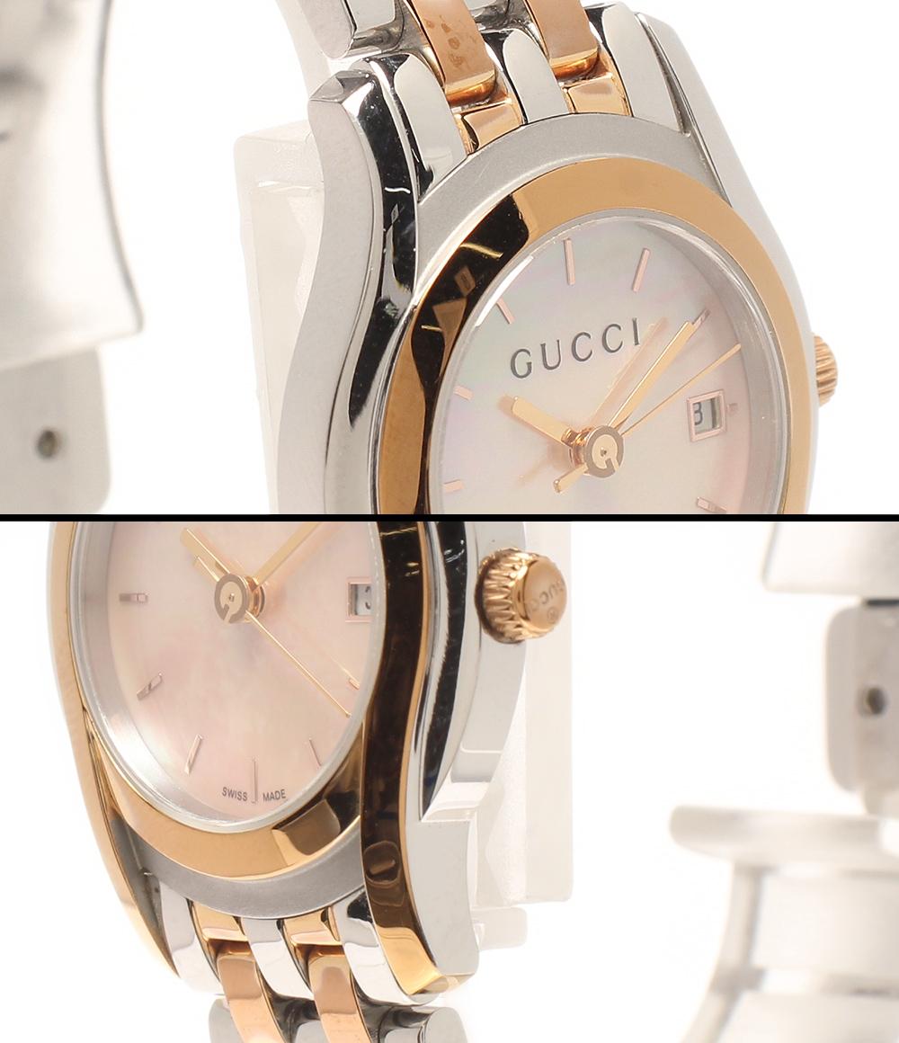岡298/ GUCCI グッチ 腕時計 レディース クオーツ 5500L GUCCI（グッチ） 腕時計 5500L ステンレススチール シルバー クオーツ