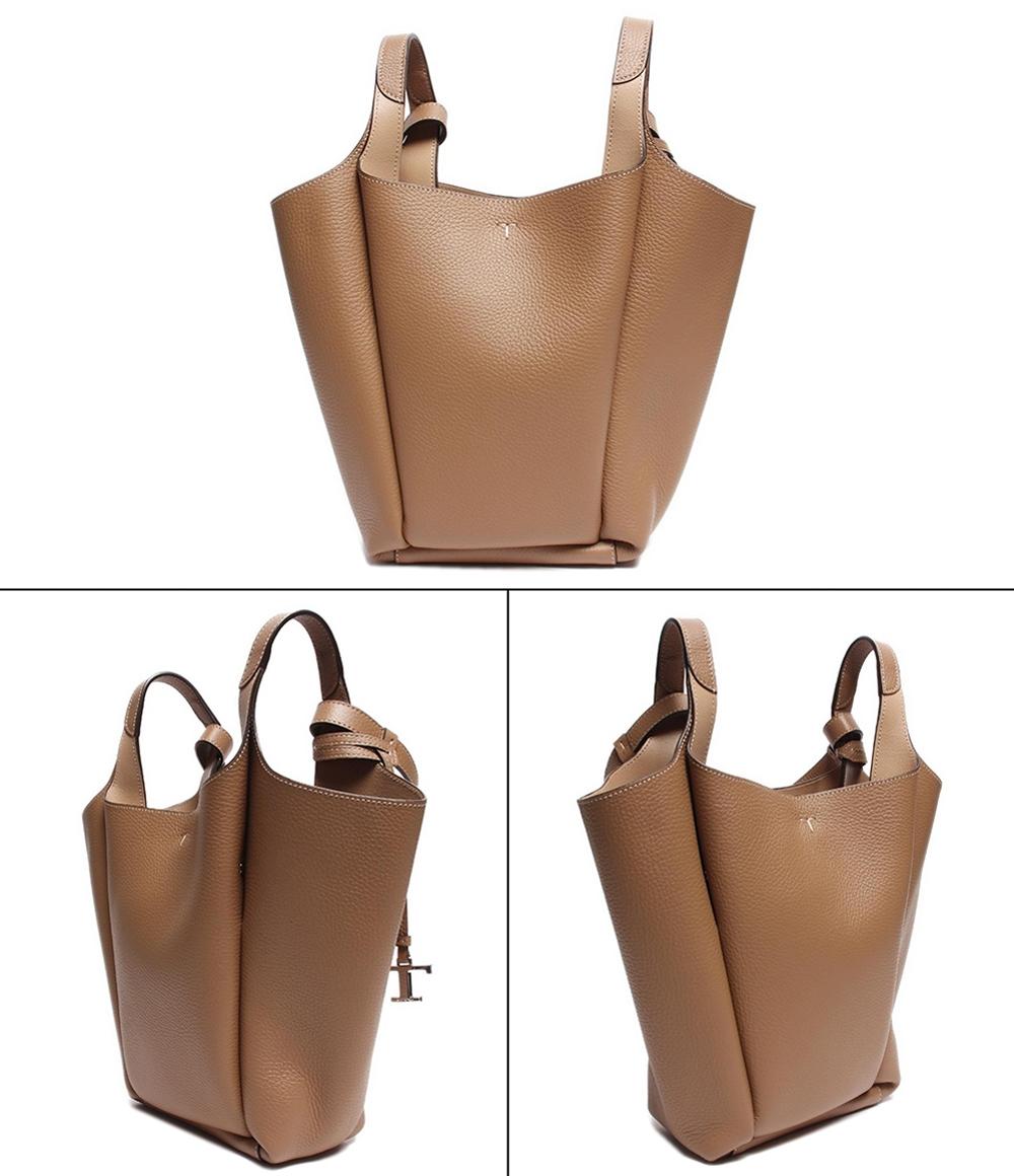 トッズ トートバッグ シルバー金具 バケット バッグ スモール