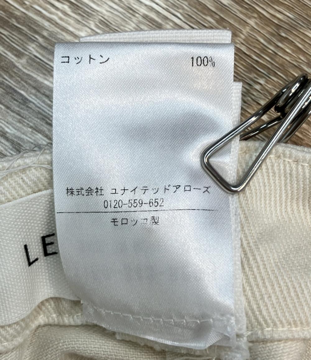 LEMAIRE デニムパンツ ホワイト コットン ワイド 1159-343-8696 メンズ SIZE M ルメール