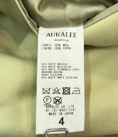 美品 AURALEE テーラードジャケット 24AW LIGHT MELTON JACKET A24AP01LM メンズ SIZE 4 (M) オーラリー