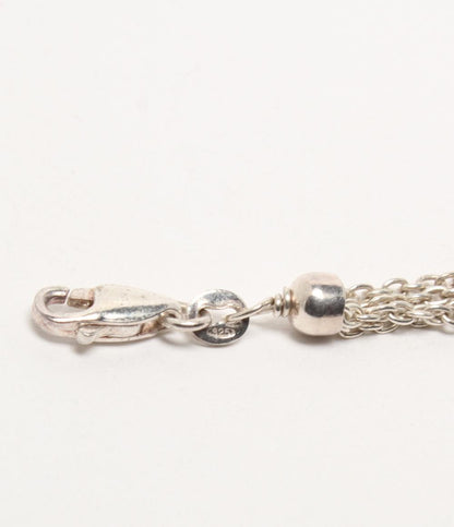 4連ネックレス ブレスレット SV925 七宝 エマイユ 2点セット レディース