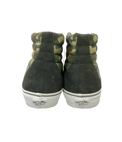 美品 VANS ハイカットスニーカー 迷彩柄 スカル メンズ SIZE US 9 ヴァンズ