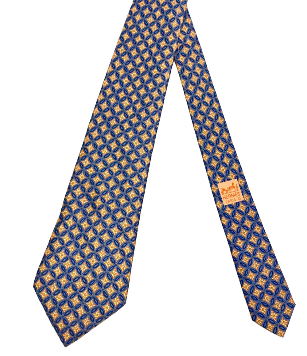 HERMES ネクタイ シルク100% メンズ エルメス
