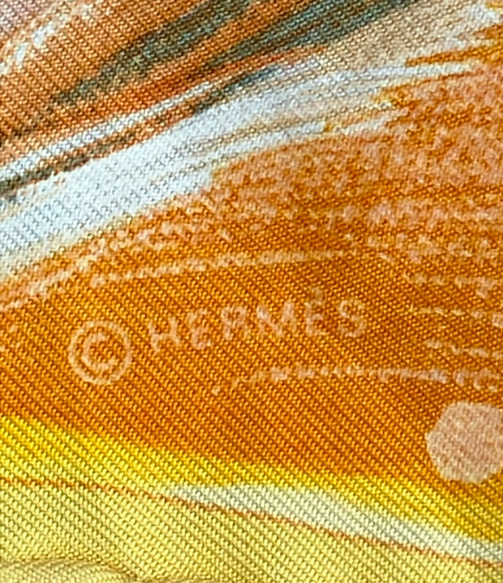 HERMES スカーフ カレ90 シルク100% フー・デュ・シエル(天の火) レディース エルメス