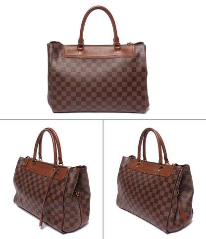 LOUIS VUITTON 2WAY ハンドバッグ ショルダーバッグ 肩掛け グリニッジ ダミエ エベヌ N41337 レディース ルイ・ヴィトン