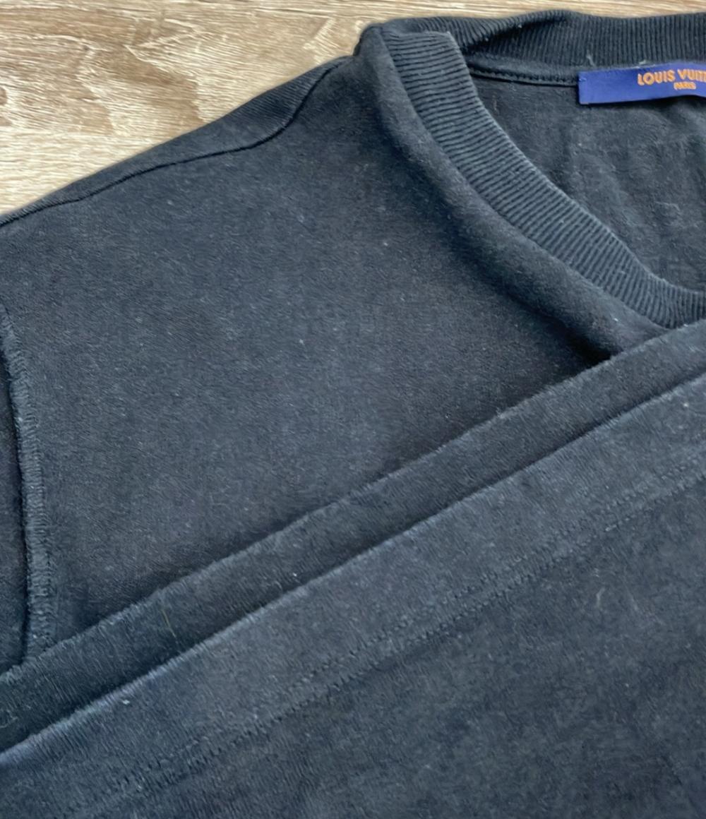 LOUIS VUITTON 半袖Tシャツ 22SS ウォッシュド加工 インサイドアウト 編み込みポケット Tシャツ RM222V NPLHNY 10W メンズ SIZE L ルイ・ヴィトン