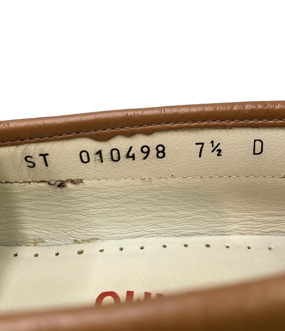 Salvatore Ferragamo レザーモカシンシューズ ST 010498 メンズ SIZE 7 1/2 (25.5cm) サルヴァトーレフェラガモ