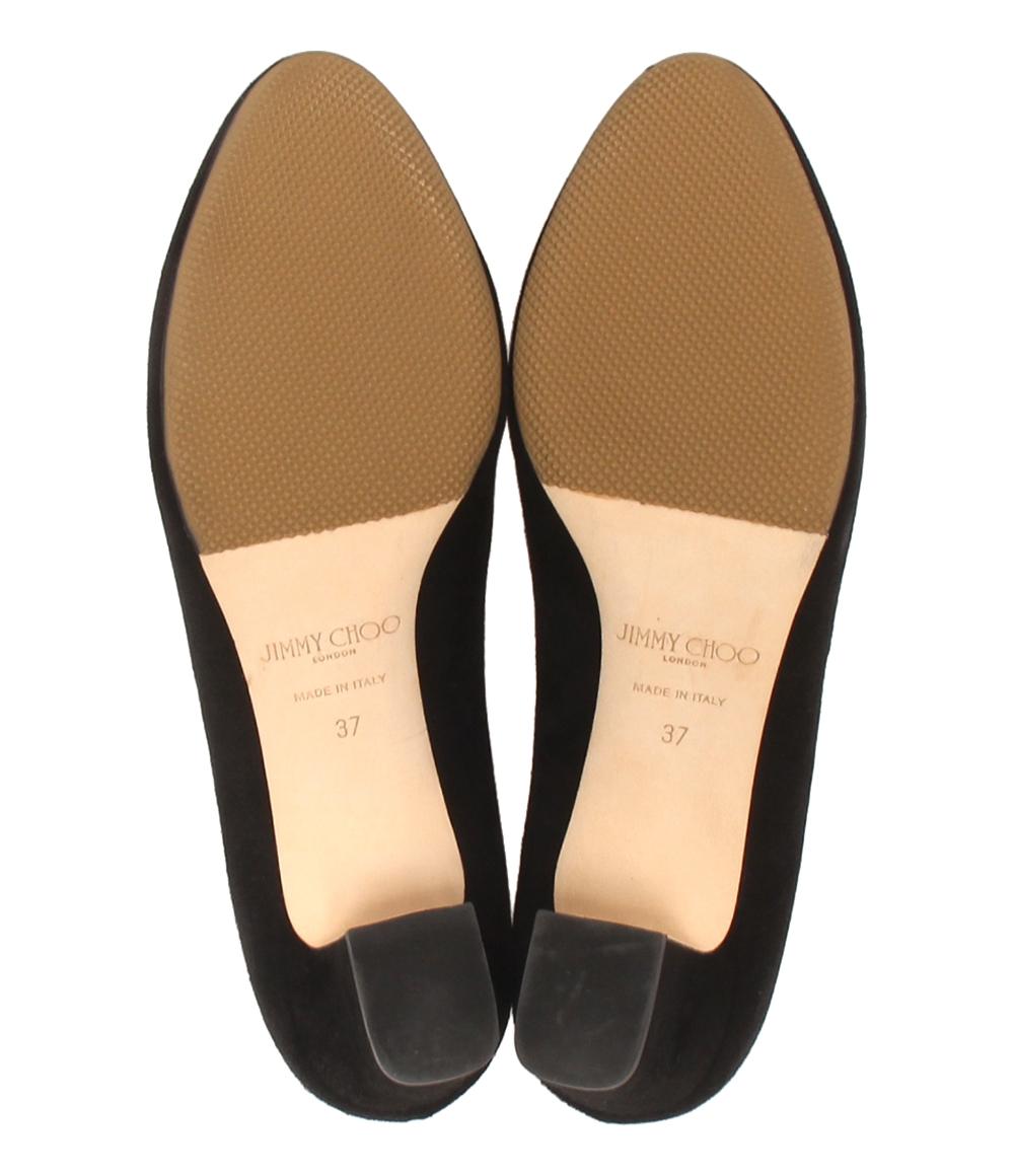 Jimmy Choo パンプス スエード チャンキーヒール レディース SIZE 37