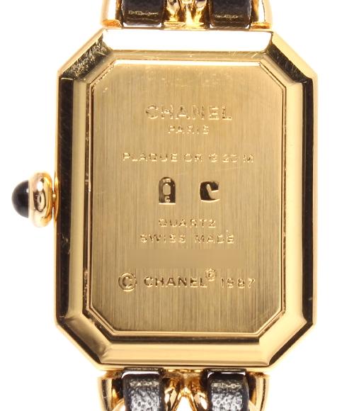 CHANEL 腕時計 プルミエール XL クオーツ ブラック H0001 レディース シャネル