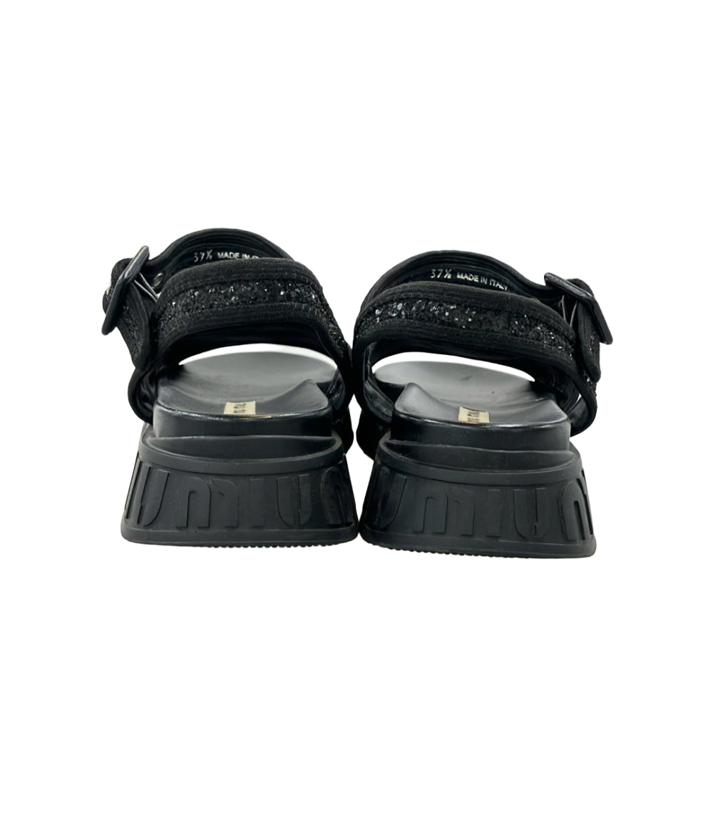 MIUMIU スポーツサンダル グリッター レディース SIZE 37 1/2 (24.5cm) ミュウミュウ