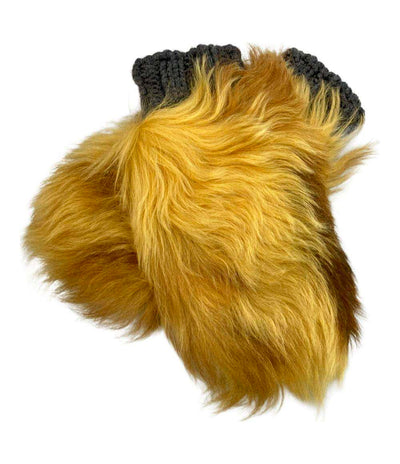 美品 プラダ ファー 手袋 1GG055 レディース PRADA