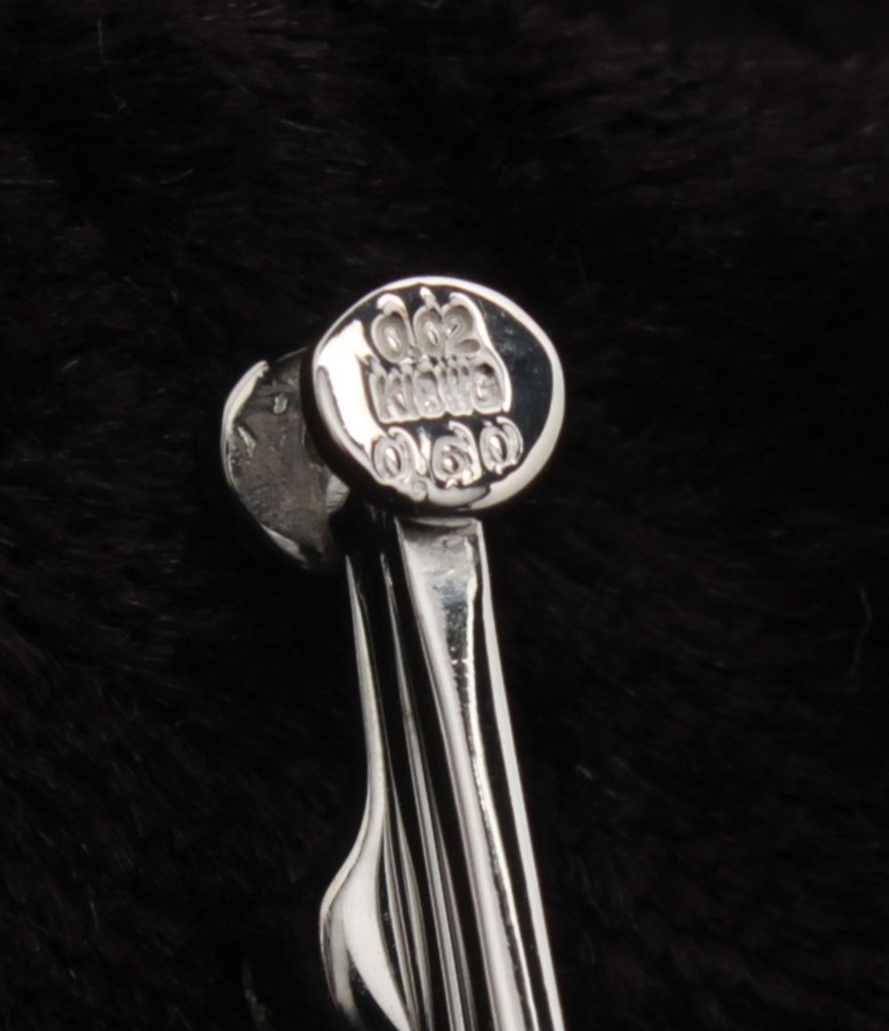 美品 ペンダントトップ K18WG ハートカットダイヤ 0.60ct 0.02ct レディース