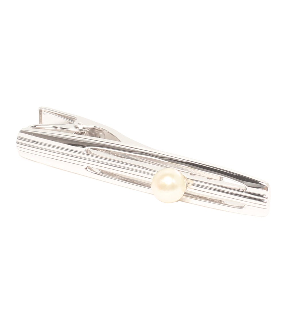 美品 MIKIMOTO タイバー SILVER パール6.5mm メンズ ミキモト