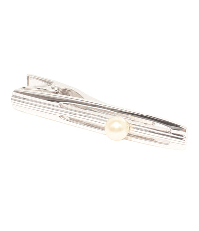美品 MIKIMOTO タイバー SILVER パール6.5mm メンズ ミキモト