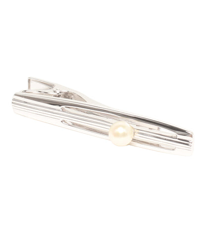 美品 MIKIMOTO タイバー SILVER パール6.5mm メンズ ミキモト