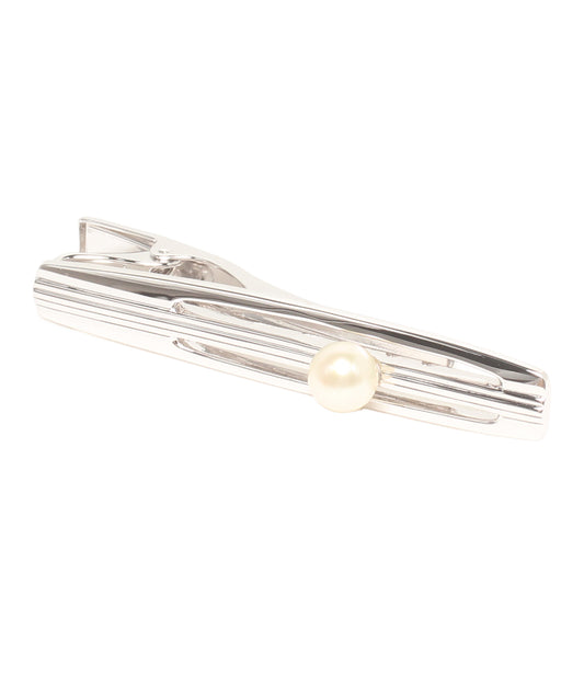 美品 MIKIMOTO タイバー SILVER パール6.5mm メンズ ミキモト