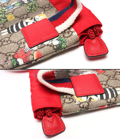 美品 GUCCI リュック ナップザック チルドレンズ GGスプリーム 550775 622011 レディース キッズ グッチ ヒグチユウコ
