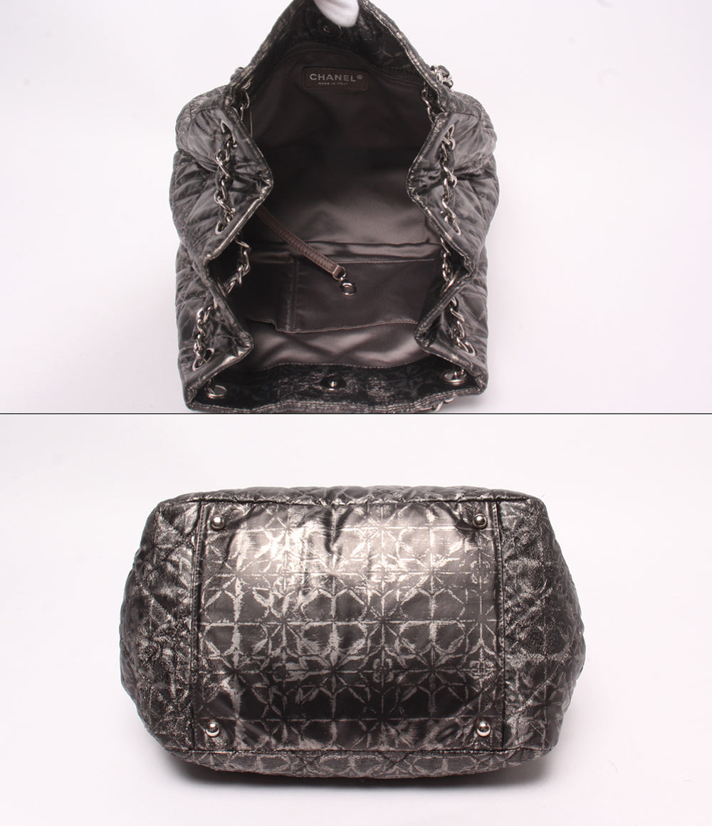 CHANEL チェーントートバッグ ショルダーバッグ 肩掛け シルバー金具 13番台 レディース シャネル