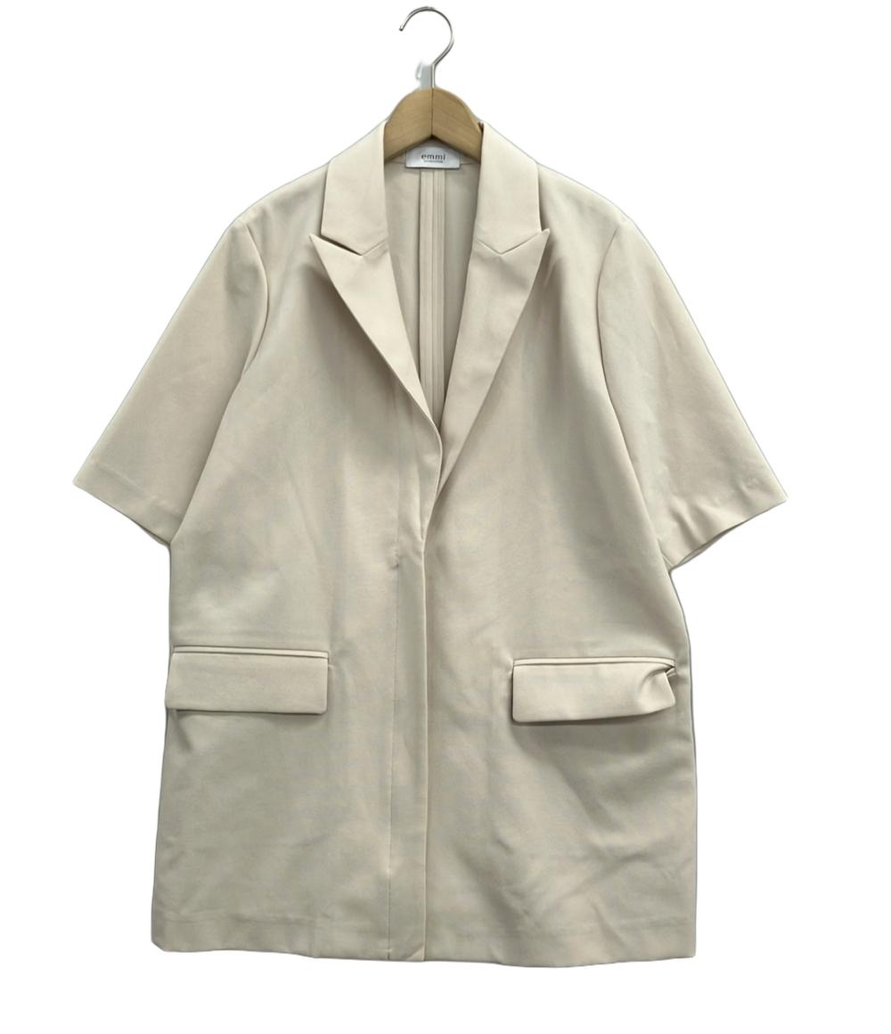 美品 エミ 半袖ジャケット ハーフスリーブジップアップジャケット 13WFJ232002 レディース SIZE 1 (S) emmi